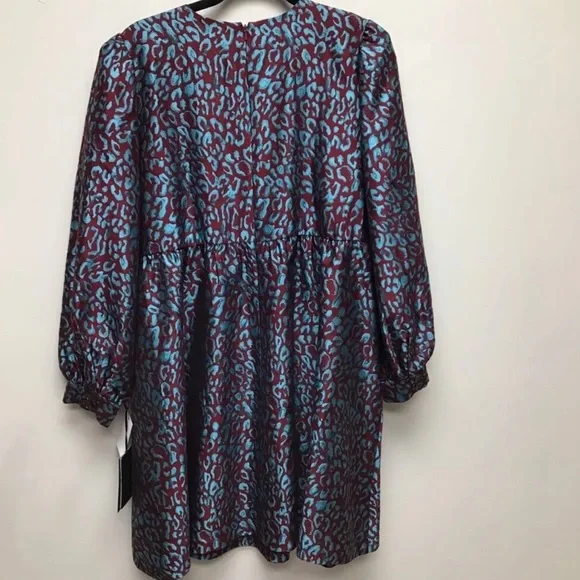 Halogen Nordstrom floral long sleeve dress